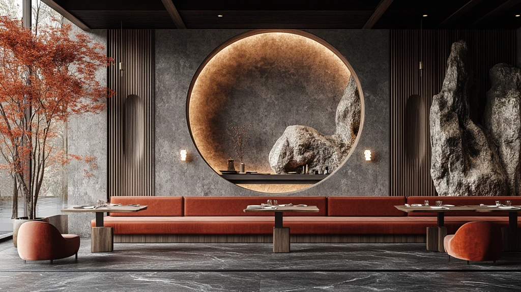 日式前卫餐厅氛围
