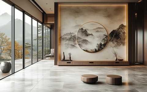 中式现代墙面装饰