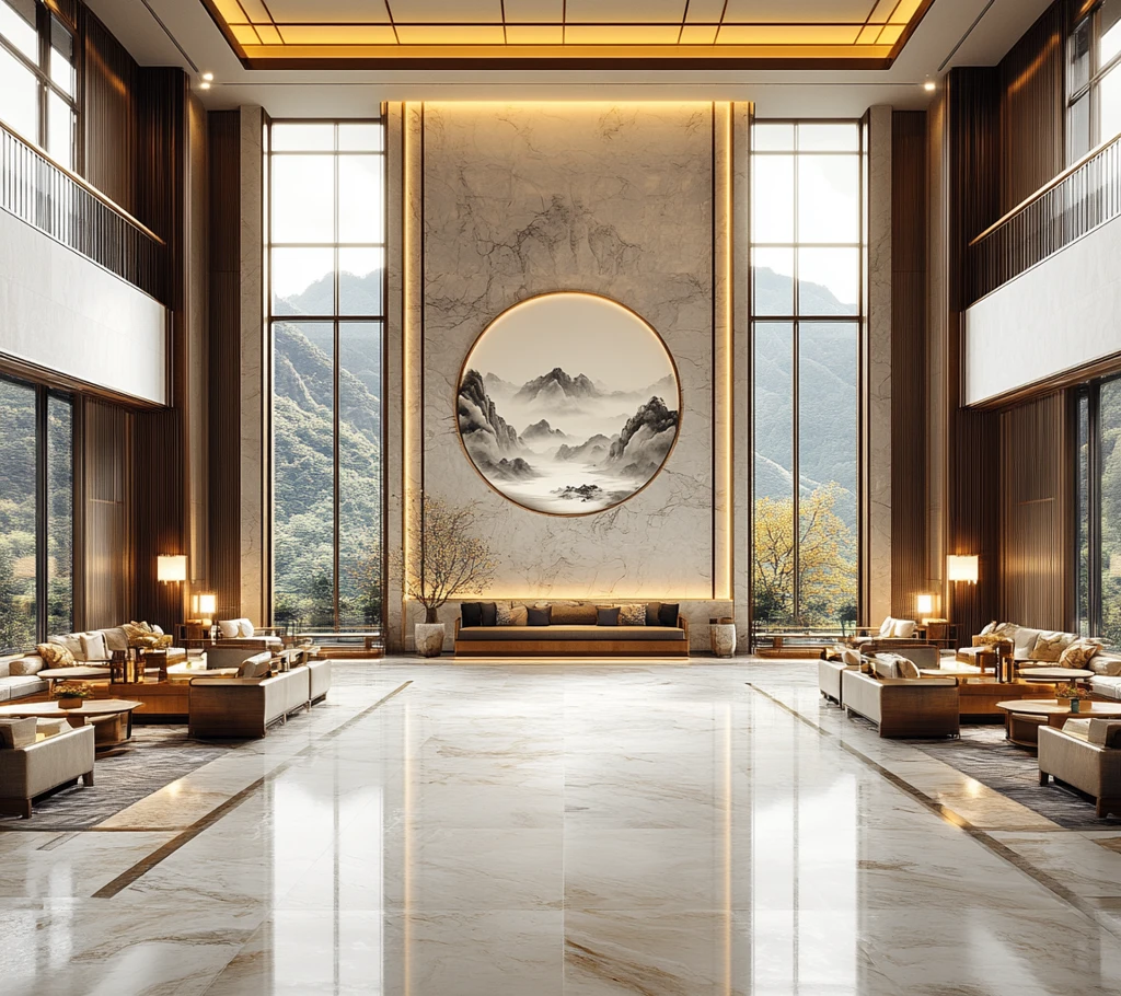 中式酒店大堂设计