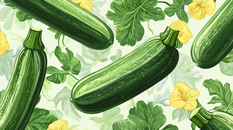 手绘黄瓜图案