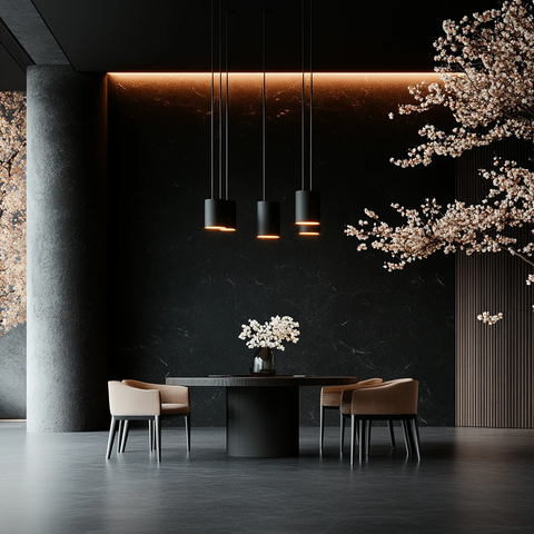 中式现代餐厅布局