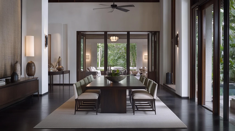 大餐桌四椅高顶客厅