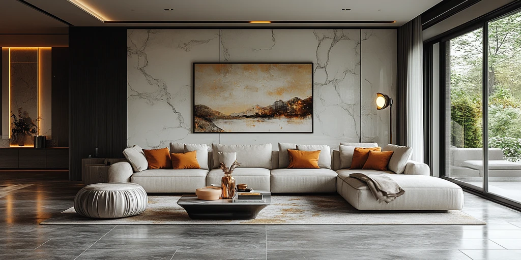 白色金色中式厨房