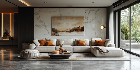 白色金色中式厨房