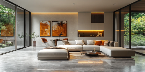 白色金色中式厨房