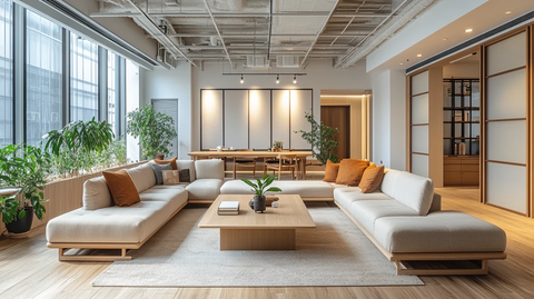 中式沙发办公空间