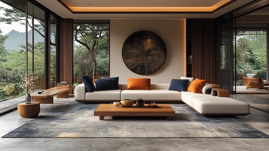 中式简约客厅设计