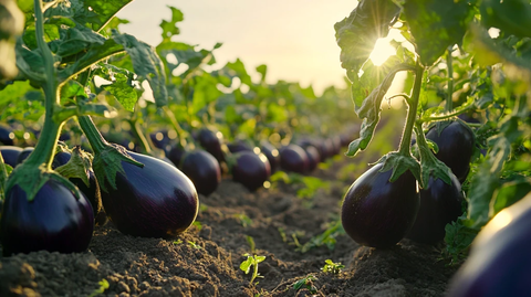 紫色瓜果蔬菜植物