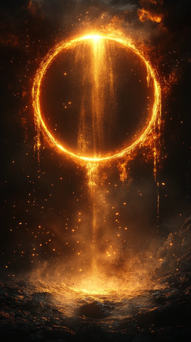 金色光环能量场