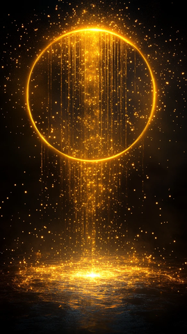 金色光环能量场