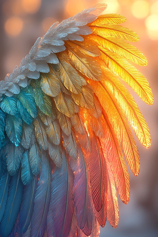 天使翅膀梦幻色彩