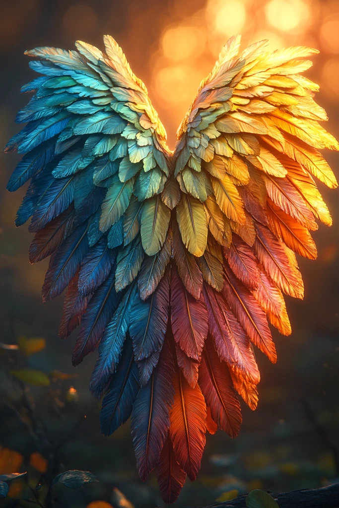 天使翅膀梦幻色彩