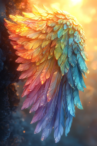 天使翅膀梦幻色彩