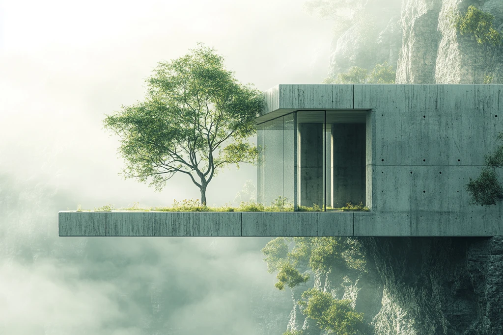 现代建筑与自然融合