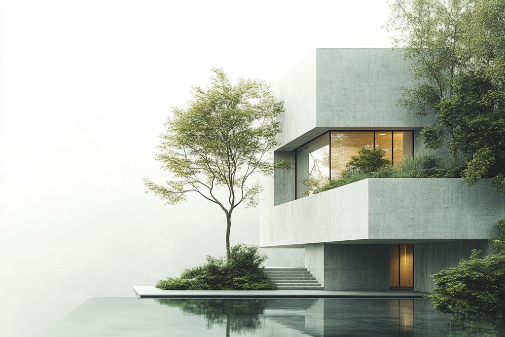 现代建筑与自然融合