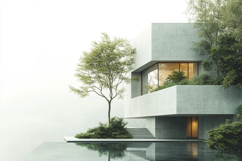 现代建筑与自然融合