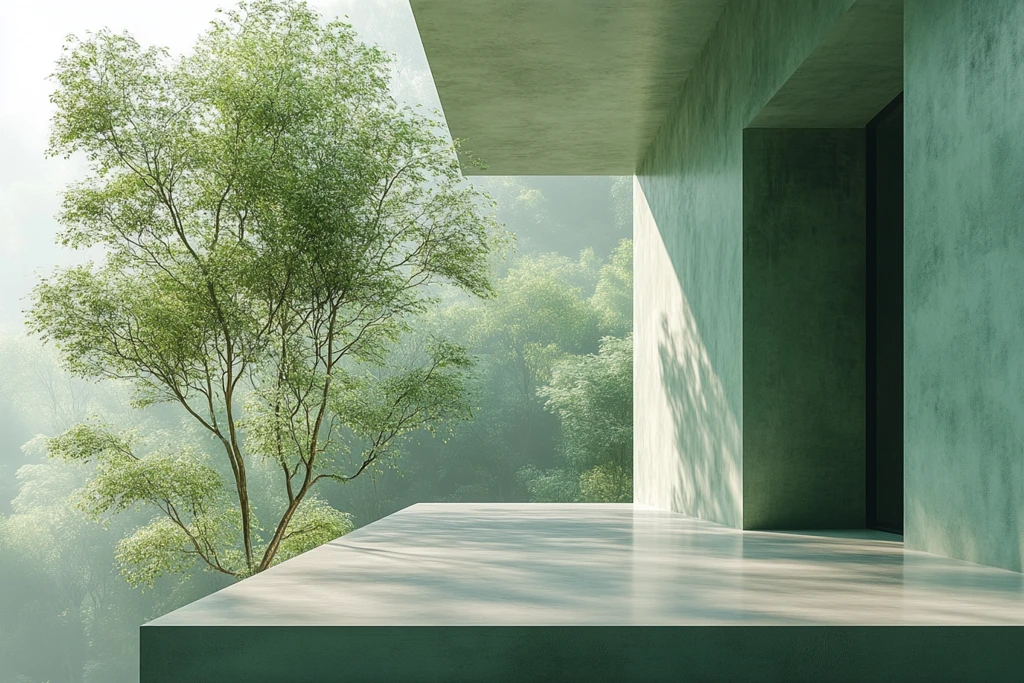 现代建筑与自然融合