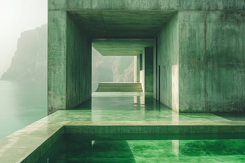 现代建筑与自然融合