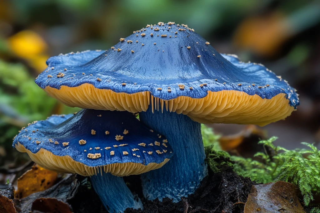 靛蓝乳菇蘑菇
