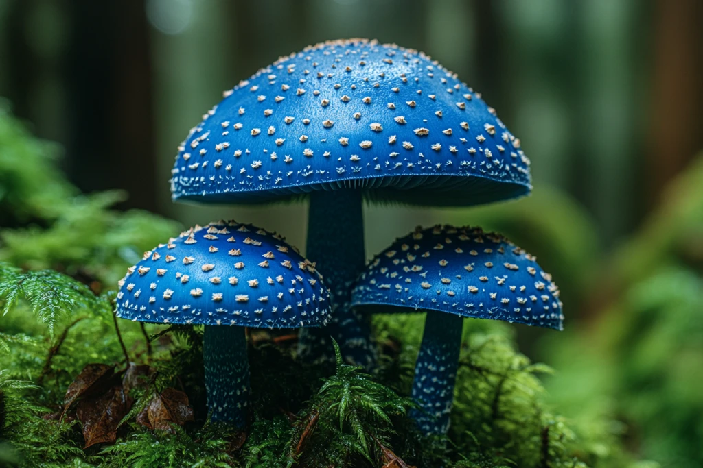 靛蓝乳菇蘑菇