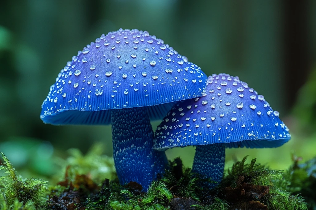 靛蓝乳菇蘑菇