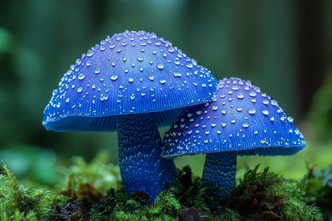 靛蓝乳菇蘑菇