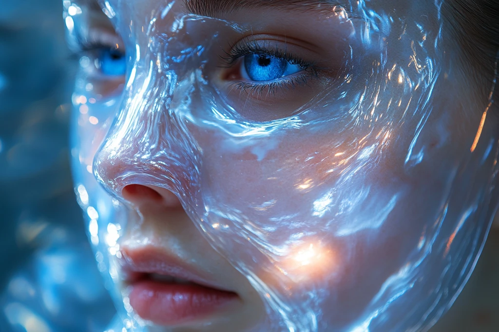 水润透明面膜图