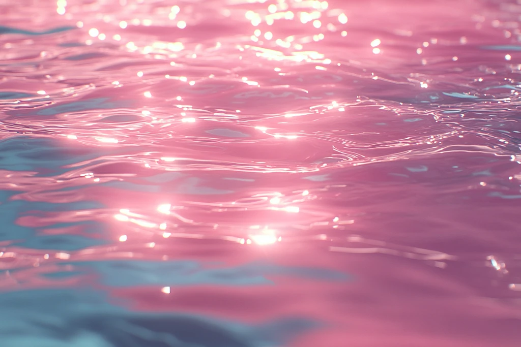 粉红水波纹效果
