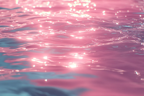 粉红水波纹效果