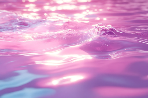 粉红水波纹效果