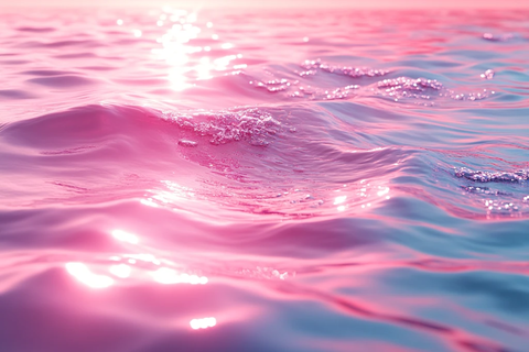粉红水波纹效果