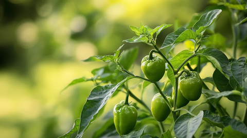 生长中的灯笼椒