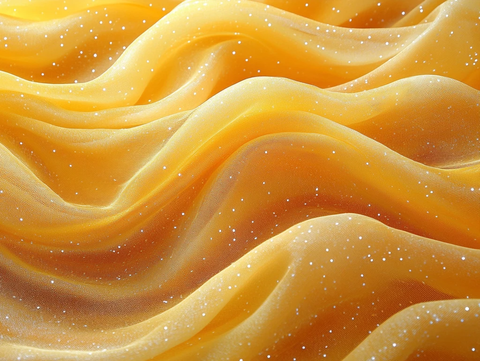 黄色透明网布波浪