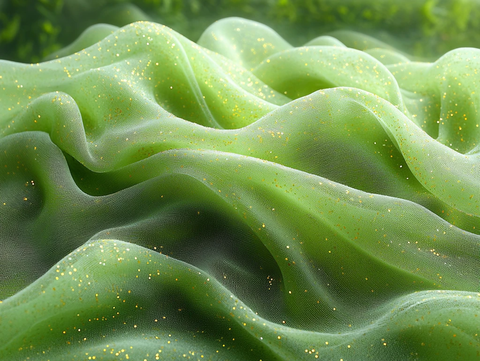 橄榄绿网格水晶纹