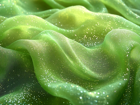 橄榄绿波纹网格