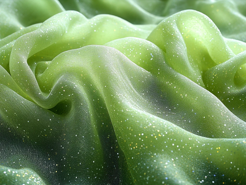 橄榄绿波纹网格