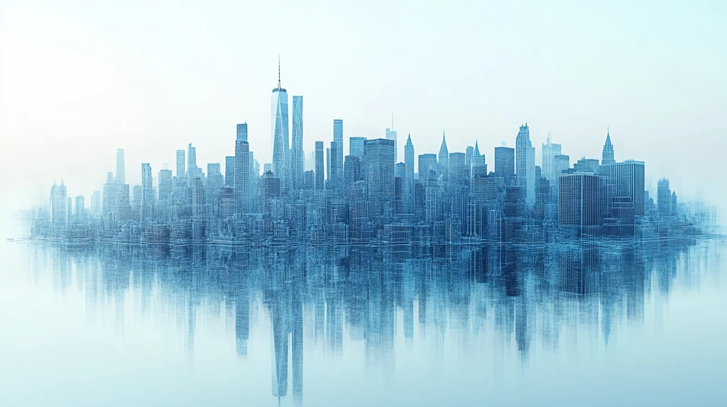 玻璃建筑线构图