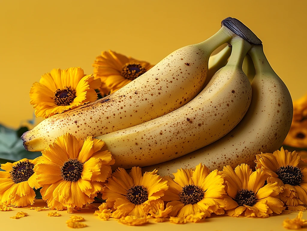 金黄香蕉与万寿菊