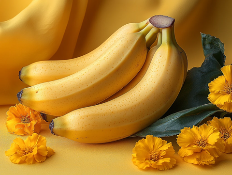 金黄香蕉与万寿菊