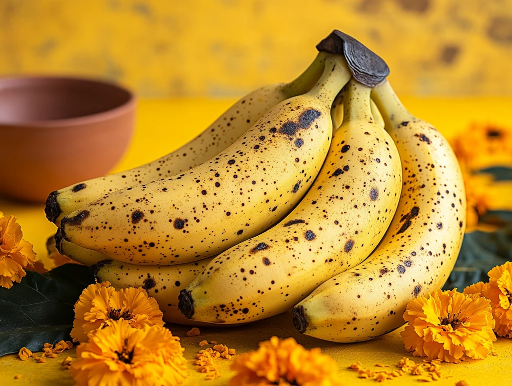 金黄香蕉与万寿菊