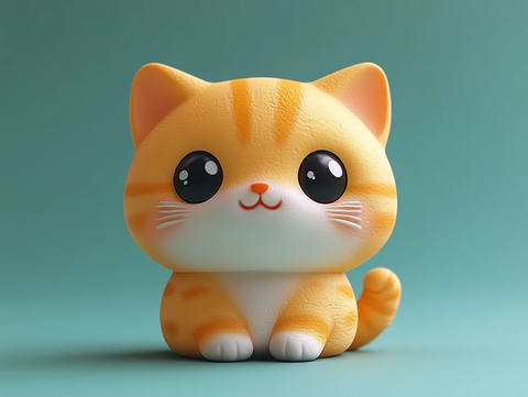 猫形橡胶玩具