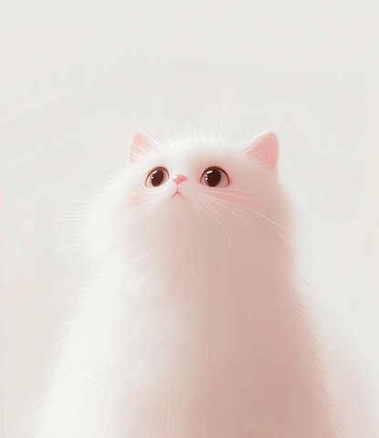 白色猫咪
