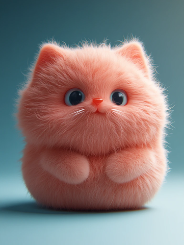 毛绒猫咪模型