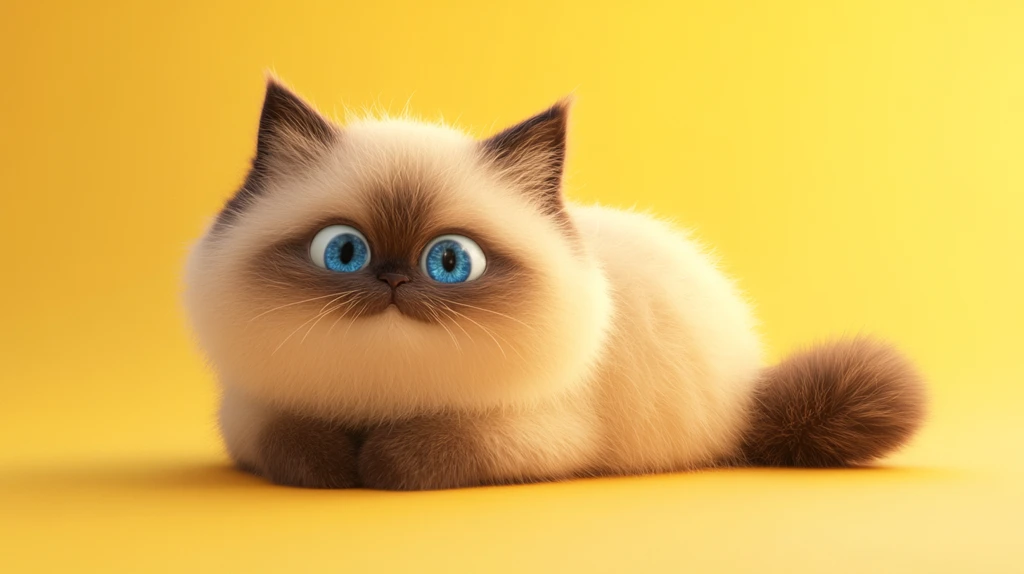 喜马拉雅猫懒洋洋