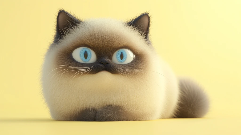 喜马拉雅猫懒洋洋