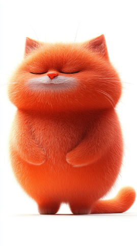 红胖猫咪