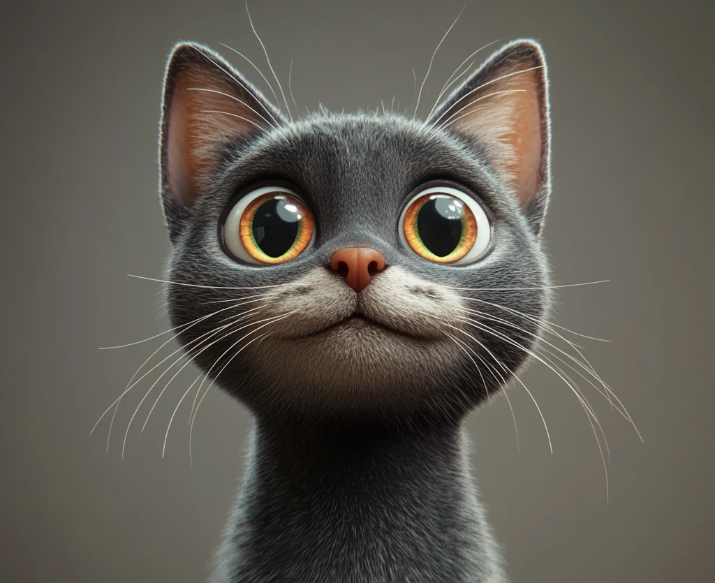 短毛猫表情特写