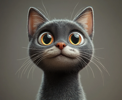 短毛猫表情特写