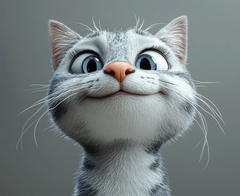 短毛猫表情特写