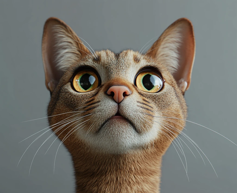 短毛猫表情特写